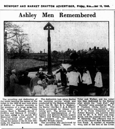 Newport & Market Drayton Advertiser 1948