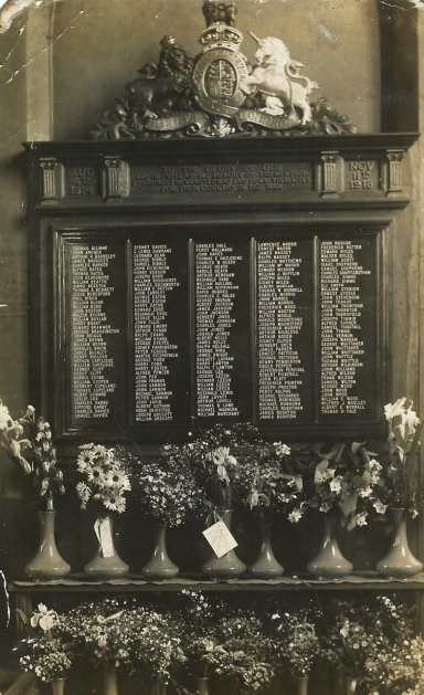 St Georges Church Newcastle U Lyme WW1 memorial