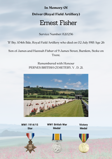 Driver Ernest Fisher 820256
