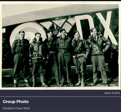 G Giroux Crew 1940 with kind permission from Veterans Affairs Canada